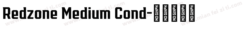 Redzone Medium Cond字体转换